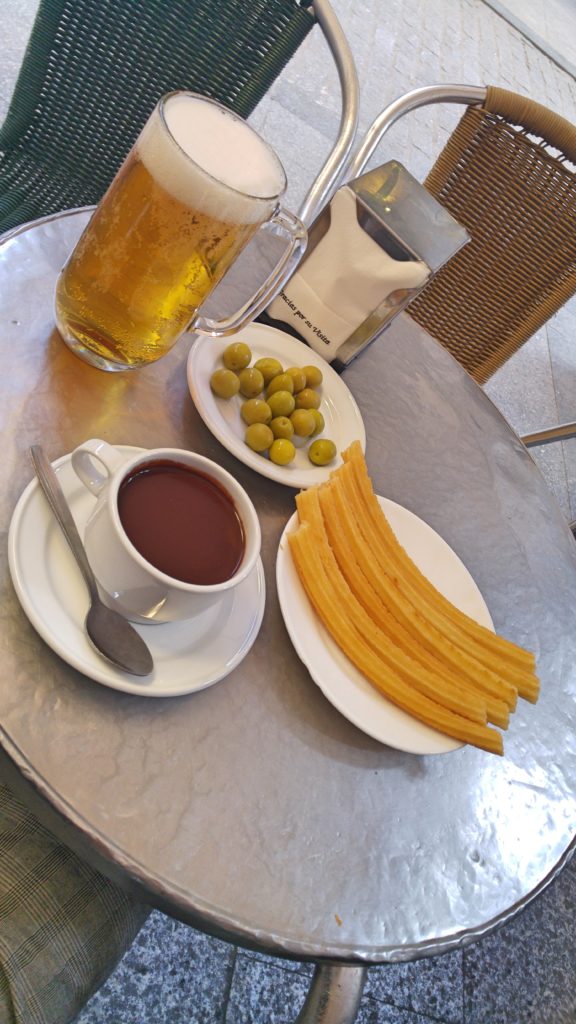 Churros and Hot Chocolate Dip
