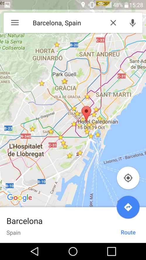Using Google Offline Maps